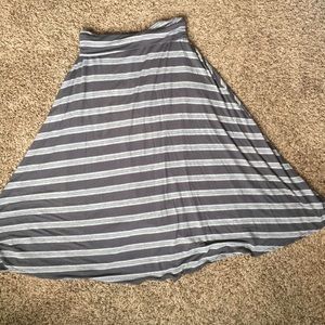 Final Touch Striped Maxi Skirt